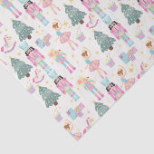 かわいいピンクのクリスマスくるみクラッカーバレエ 薄葉紙 (詳細)