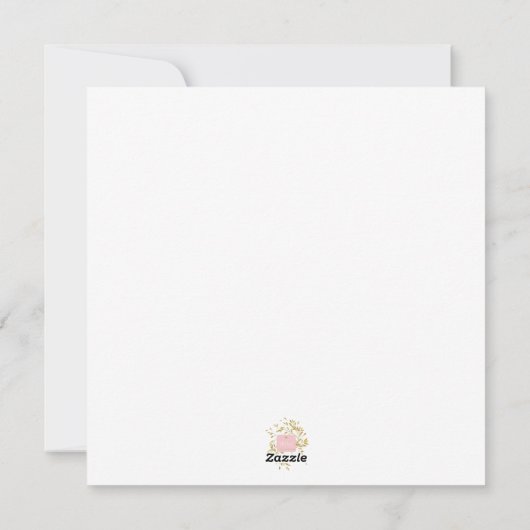 かわいいピンクのクリスマスウィンターフラミンゴ シーズンカード (裏面)