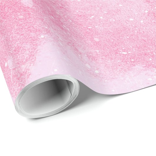 かわいいピンクのクリスマスウィンターフラミンゴ ラッピングペーパー (ロールコーナー)