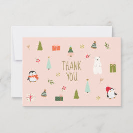 かわいいピンクのクリスマスシンボルパターン