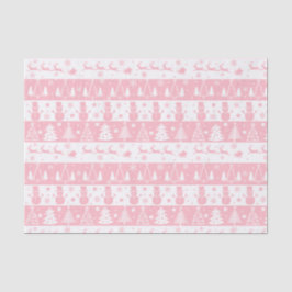 かわいいピンクのクリスマス・ウィンターギフト 薄葉紙