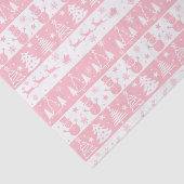 かわいいピンクのクリスマス・ウィンターギフト 薄葉紙 (詳細)