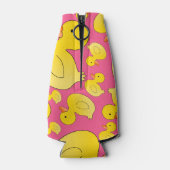 かわいいピンクのゴムアヒル ボトルクーラー (裏面)