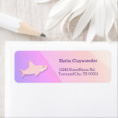 かわいいピンクのシャークパープル ラベル (インサイチュ)