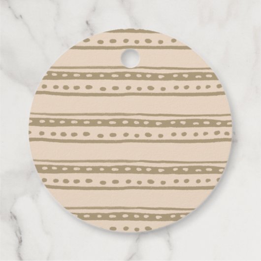 かわいいピンクのジャングルを手に入れよう誕生日ありがとう フェイバータグ (裏面)