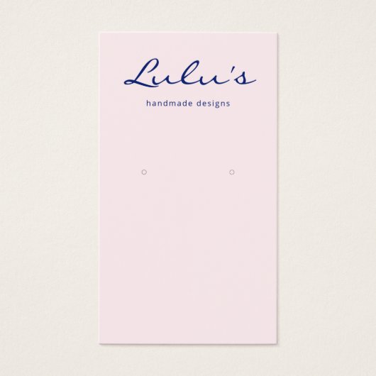 かわいいピンクのジュエリーイヤリングディスプレイ (正面)