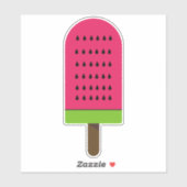 かわいいピンクのスイカのポピクル シール (シート)