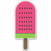 かわいいピンクのスイカのポピクル シール (正面)