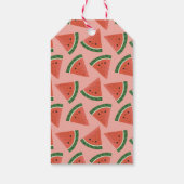 かわいいピンクのスイカ学園教室バレンタイン ギフトタグ (裏面)