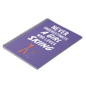 かわいいピンクのスキーギフト 赤ちゃんの女の子のための子供用スキー ノートブック (左側)