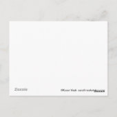 かわいいピンクのスケートで滑るマウス ポストカード (裏面)