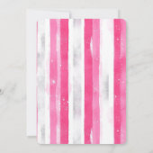 かわいいピンクのスケート靴の誕生日 招待状 (裏面)