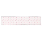 かわいいピンクのスタンディングフラミンゴ ショートテーブルランナー (横)