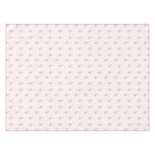 かわいいピンクのスタンディングフラミンゴ テーブルクロス (正面(横))