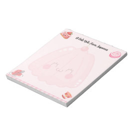 かわいいピンクのゼリーのデザート ノートパッド