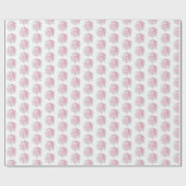 かわいいピンクのタコの赤ちゃんシャワー ラッピングペーパー (フラット)