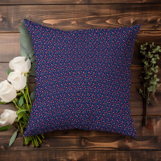 かわいいピンクのターコイズコンテンポラリー蝶の紫 クッション