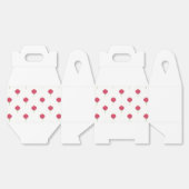 かわいいピンクのチューリップの模様 フェイバーボックス (見開き)