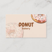 かわいいピンクのドーナツ専門店 名刺 (正面)