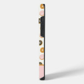 かわいいピンクのドーナツ柄 iPhoneケース (左側面)