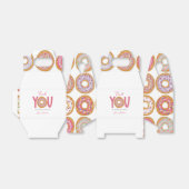 かわいいピンクのドーナツ誕生日パーティー フェイバーボックス (折り畳みなし)