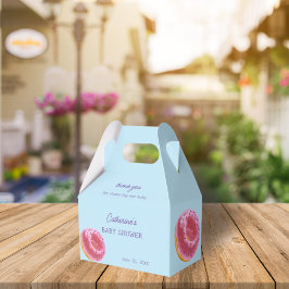 かわいいピンクのドーナツ赤ちゃんシャワー フェイバーボックス