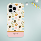 かわいいピンクのドーナツ iPhoneケース