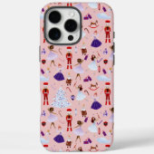 かわいいピンクのナツクラッカークリスマスパターン Case-Mate iPhoneケース (裏面)