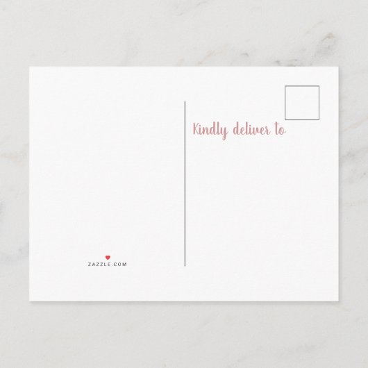 かわいいピンクのナマケモノの赤ちゃんシャワー インビテーションポストカード (裏面)