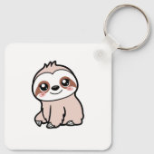 かわいいピンクのナマケモノ キーホルダー (裏面)