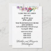 かわいいピンクのハイヒールVIPゲスト招待状 招待状 (裏面)