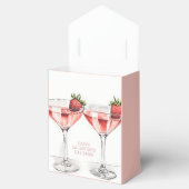 かわいいピンクのハッピーガレンティンの日イチゴBFF フェイバーボックス (オープン)