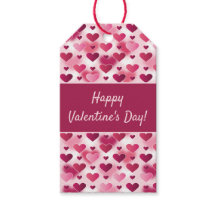 かわいいピンクのハッピーバレンタインデーとハート