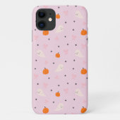 かわいいピンクのハロウィンガージパターンのスマホケース Case-Mate iPhoneケース (裏面)