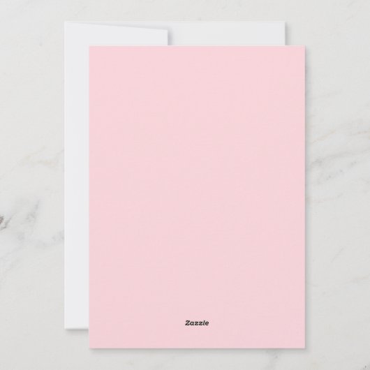 かわいいピンクのハロウィンパーティー シーズンカード (裏面)