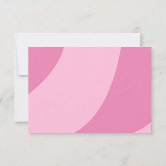 かわいいピンクのハロウィン写真誕生日 サンキューカード (裏面)