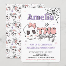 かわいいピンクのハロウィン誕生日パーティー