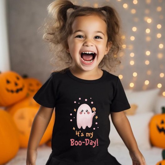 かわいいピンクのハロウィーン私の誕生日パーティー Tシャツ