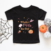 かわいいピンクのハロウィーン誕生日パーティー Tシャツ