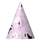 かわいいピンクのハロウィーン パーティーハット (裏面)