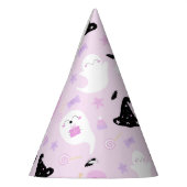 かわいいピンクのハロウィーン パーティーハット (左)