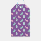 かわいいピンクのハロウィーン、幽霊、こうもり、スパイダースギフト ギフトタグ (裏面)