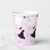 かわいいピンクのハロウィーン 紙コップ (右)