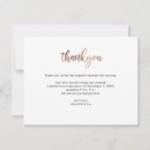 かわいいピンクのハローフォトベビー発表 案内状 (裏面)