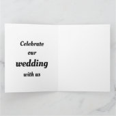 かわいいピンクのハートと名前 カード (内部)