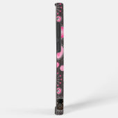 かわいいピンクのハートと花のドッグママ フォトコラージュ SAMSUNG GALAXYケース (右側面)