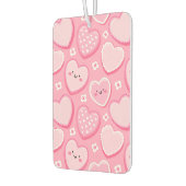 かわいいピンクのハートと花エアーフレッシュナー カーエアーフレッシュナー (左)