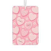 かわいいピンクのハートと花エアーフレッシュナー カーエアーフレッシュナー (裏面)