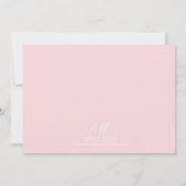 かわいいピンクのハートズスターズダンスリサイタルフォト招待状 招待状 (裏面)