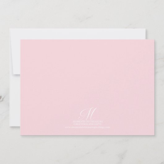 かわいいピンクのハートズスターズダンスリサイタルフォト招待状 招待状 (裏面)